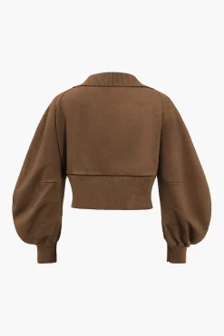 Patchwork Zipper Denim Outerwear Jacket