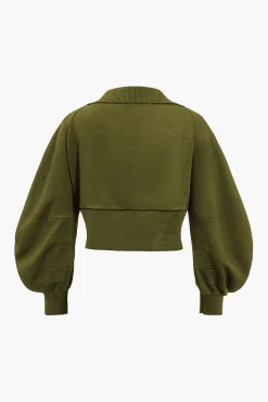 Patchwork Zipper Denim Outerwear Jacket