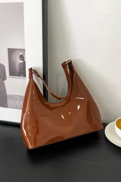 Patent Leather Shoulder Handheld Bag