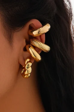 4pc Metal Earrings Set