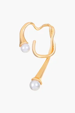 1pc Pearl Curve Earring