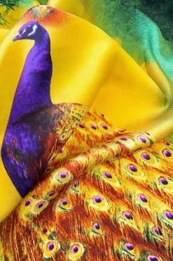 Peacock Print Scarf