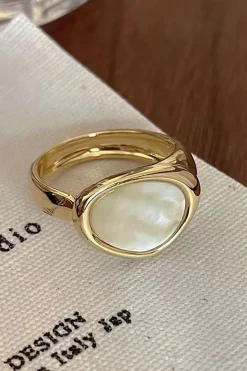 Pearl-Embellished Ring
