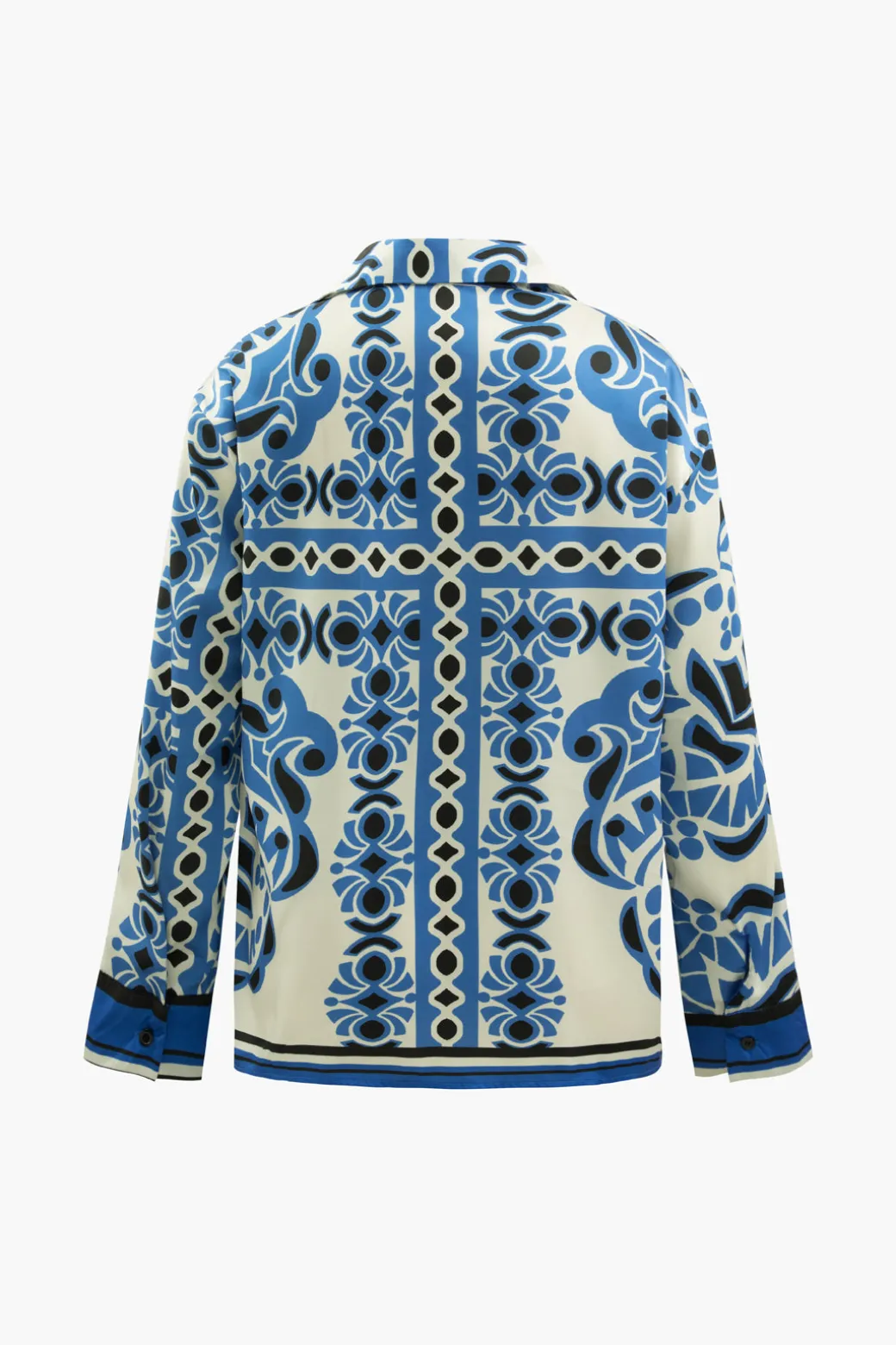 Printed Chest Pocket Long Sleeve Shirt