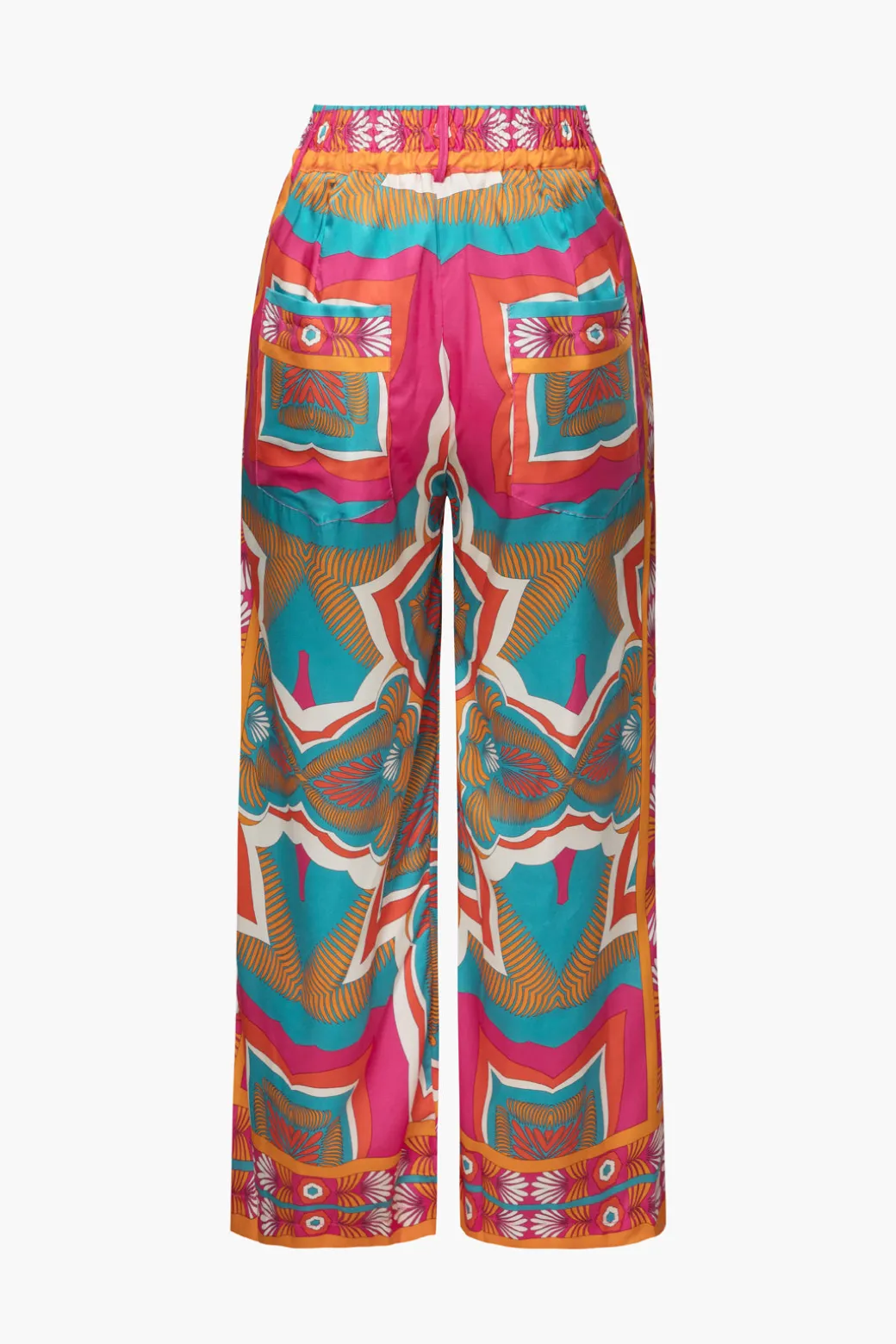 Printed High Waisted Wide Leg Pants