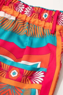 Printed High Waisted Wide Leg Pants