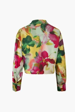 Printed Satin Blouse