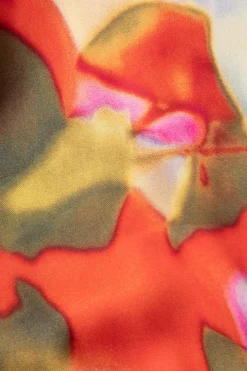 Printed Satin Blouse