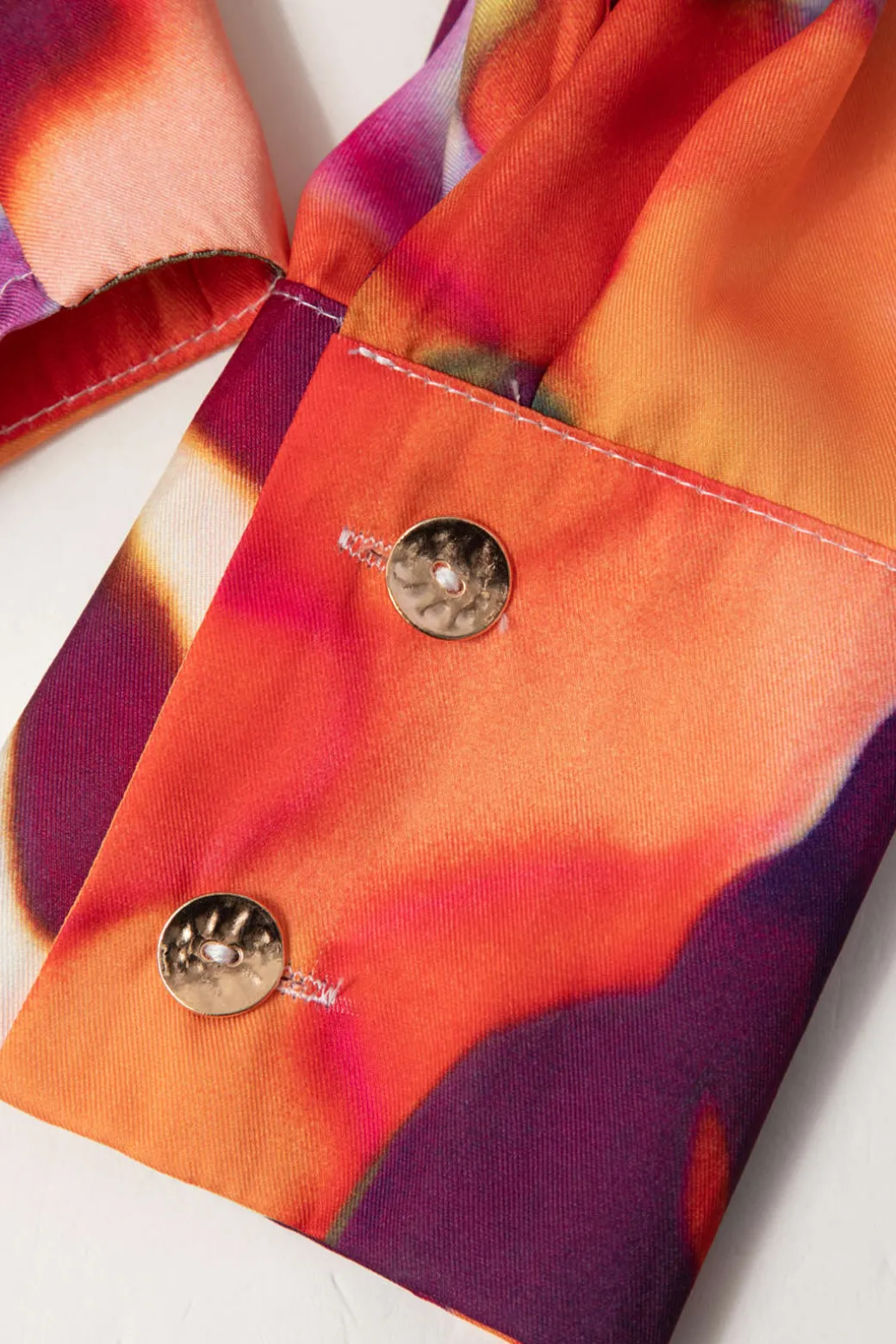 Printed Satin Blouse