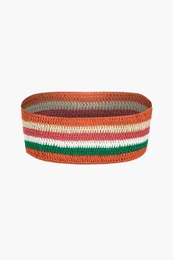 Rainbow Stripe Crochet Bikini Set