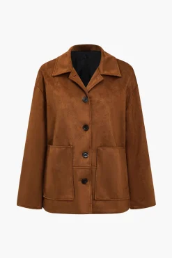 Retro Print Button Pocket Jacket