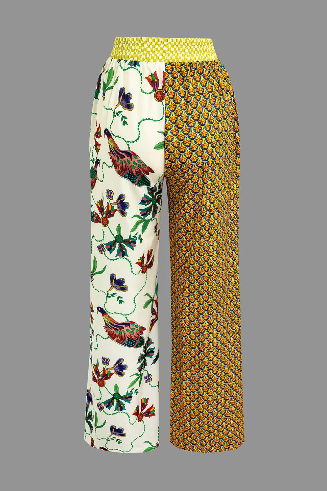 Retro Print Shirt and Pants Set
