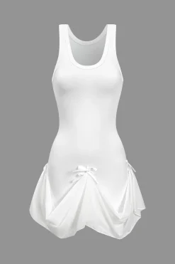 Reversible Bow Tie Tank Mini Dress