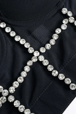 Rhinestone Bustier Cami Top
