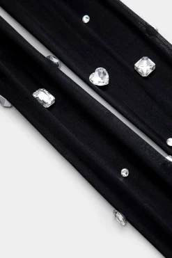 Rhinestone Decor Tights