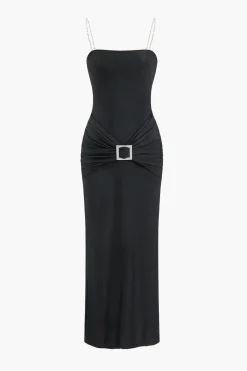 Rhinestone Slip Maxi Dress