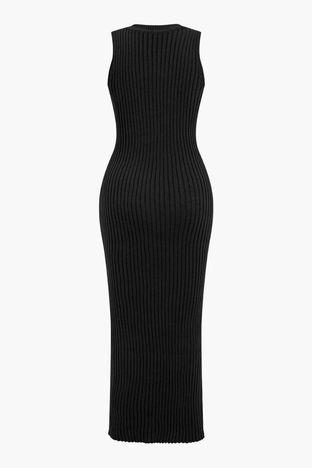 Ribbed Knit Dress And Cardigan Set