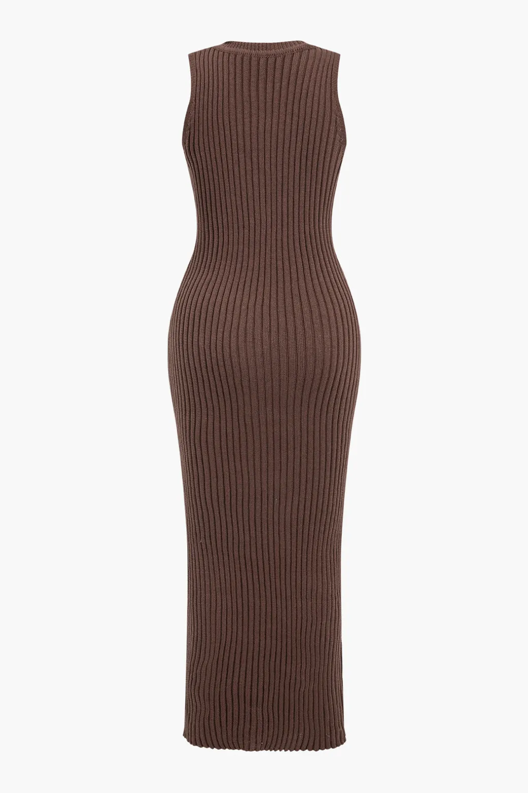 Ribbed Knit Dress And Cardigan Set