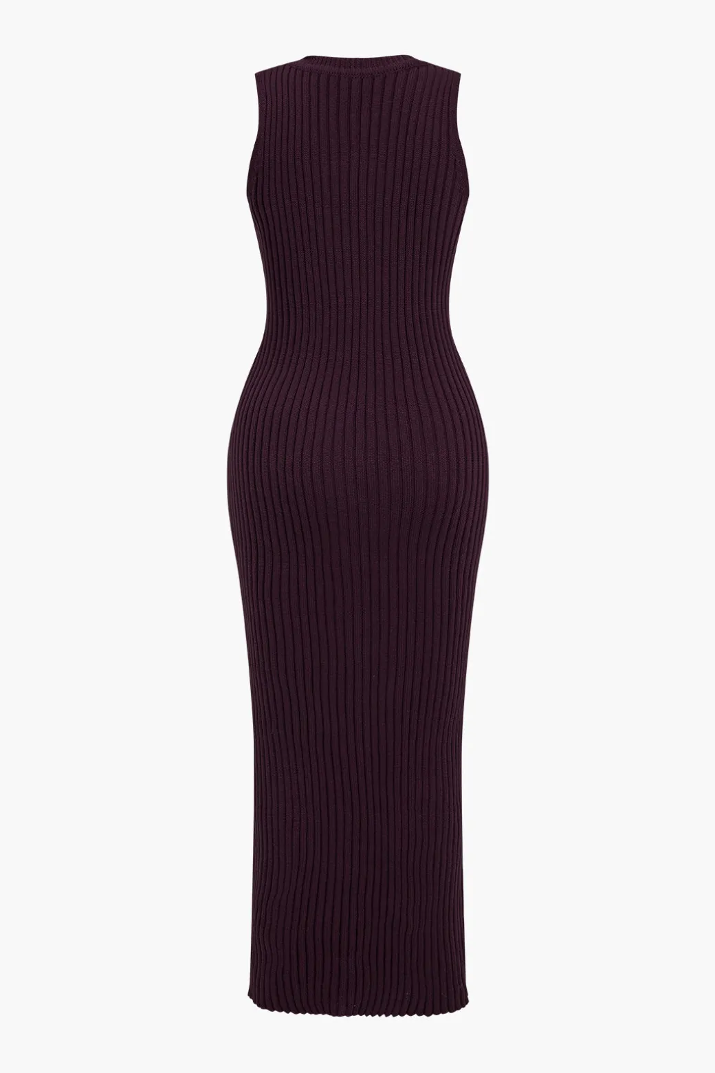 Ribbed Knit Dress And Cardigan Set