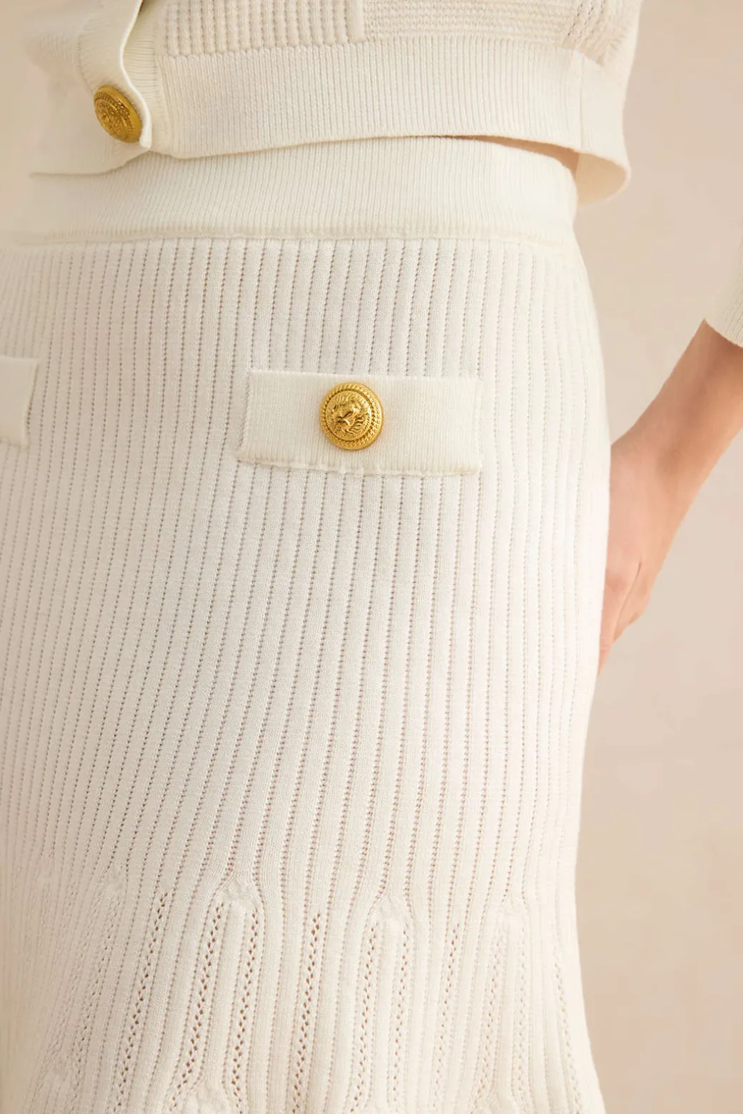 Ribbed Sweater Skirt