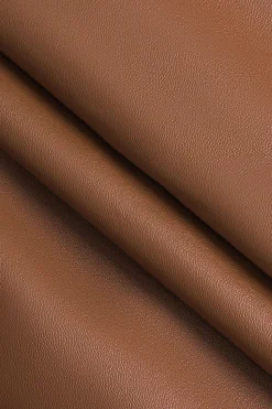 Ring Detail Faux Leather Cutout Mini Skirt