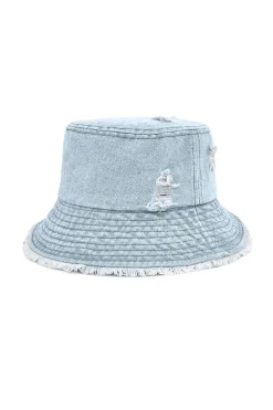 Ripped Frayed Denim Bucket Hat