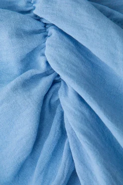 Ruched Detail Mini Shirt Dress