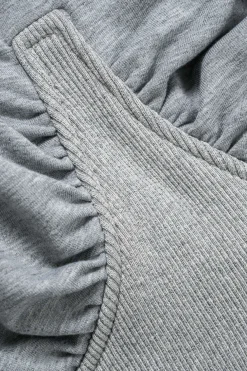 Ruched Detail Top And Trousers Set