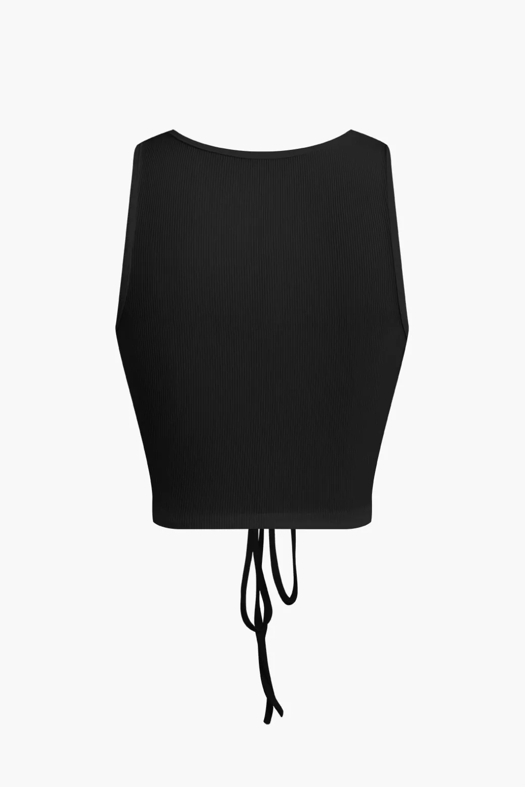 Ruched Drawstring Tank Top And Mermaid Maxi Skirt Set