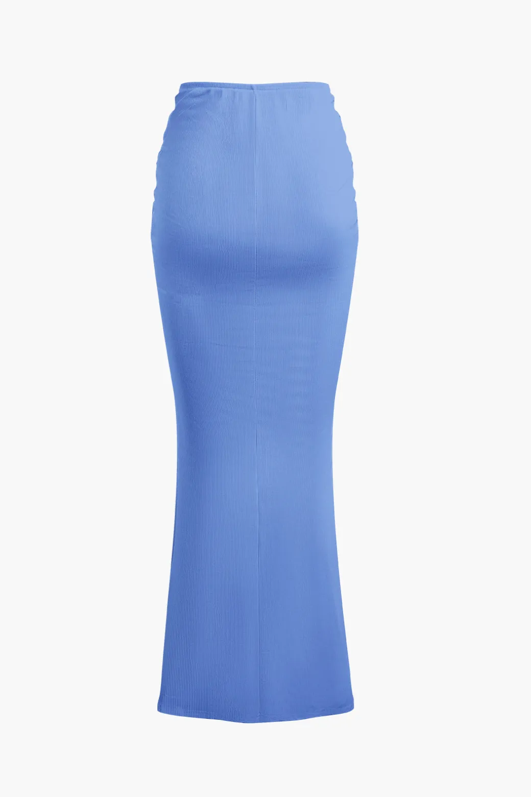 Ruched Drawstring Tank Top And Mermaid Maxi Skirt Set