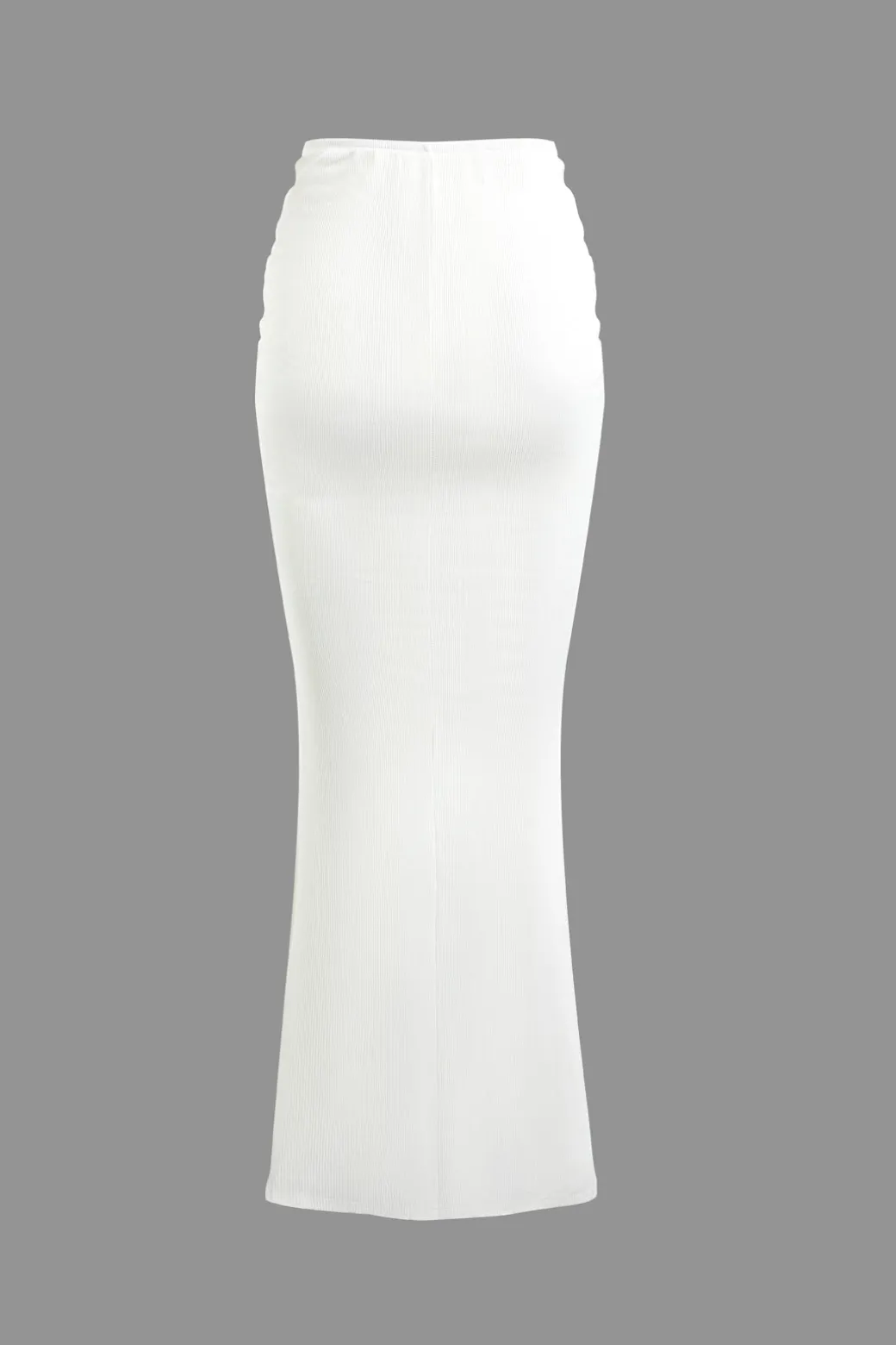 Ruched Drawstring Tank Top And Mermaid Maxi Skirt Set