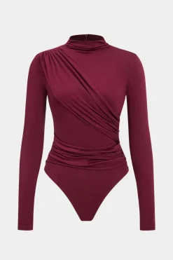 Ruched Long Sleeve Bodysuit