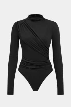 Ruched Long Sleeve Bodysuit