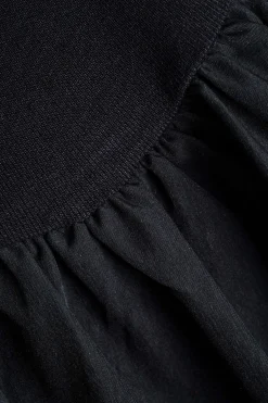 Ruched Patchwork Mini Dress