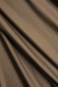 Ruched V-Neck Long Sleeve Maxi Dress