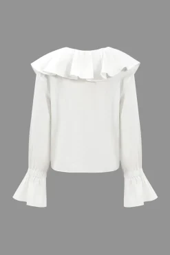 Ruffle Long-Sleeve Shirt