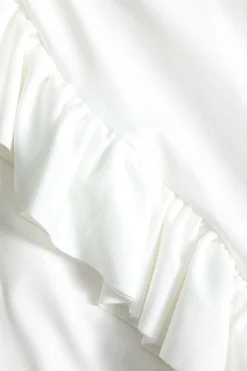 Ruffled V-Neck Long Sleeve Maxi Dress