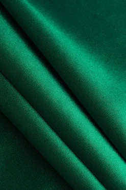Satin Drawstring Wide Leg Pants