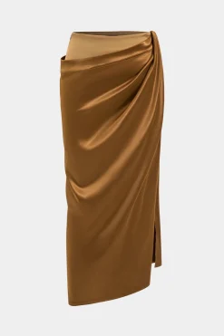 Satin Patchwork Skirt