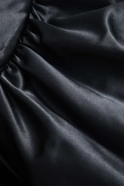 Satin Ruched Skirt