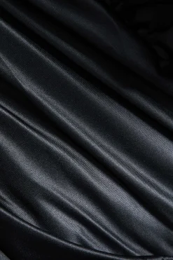 Satin Ruched Skirt