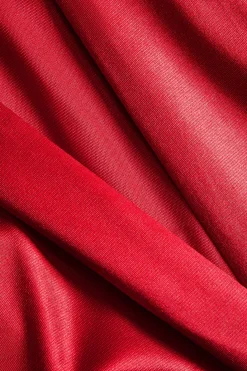 Satin Tie-Up Ruched Long Sleeve Mini Dress