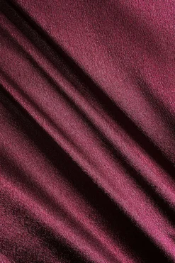 Satin Twist Knot Long Sleeve Top And Skirt Set