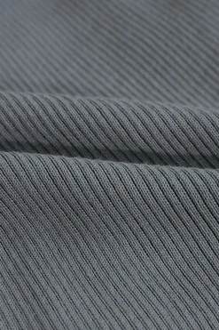 Shell Sleeve Ribbed Buttons Down Maxi Dress