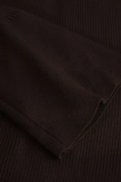 Shell Sleeve Ribbed Buttons Down Maxi Dress
