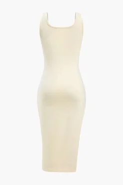 Side Slit Long Sleeve Midi Dress Set