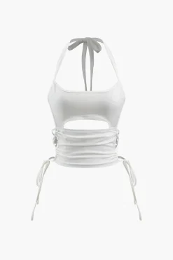 Side Tie Halter Top