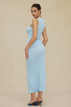 Sleeveless Cardigan And Skirt Set