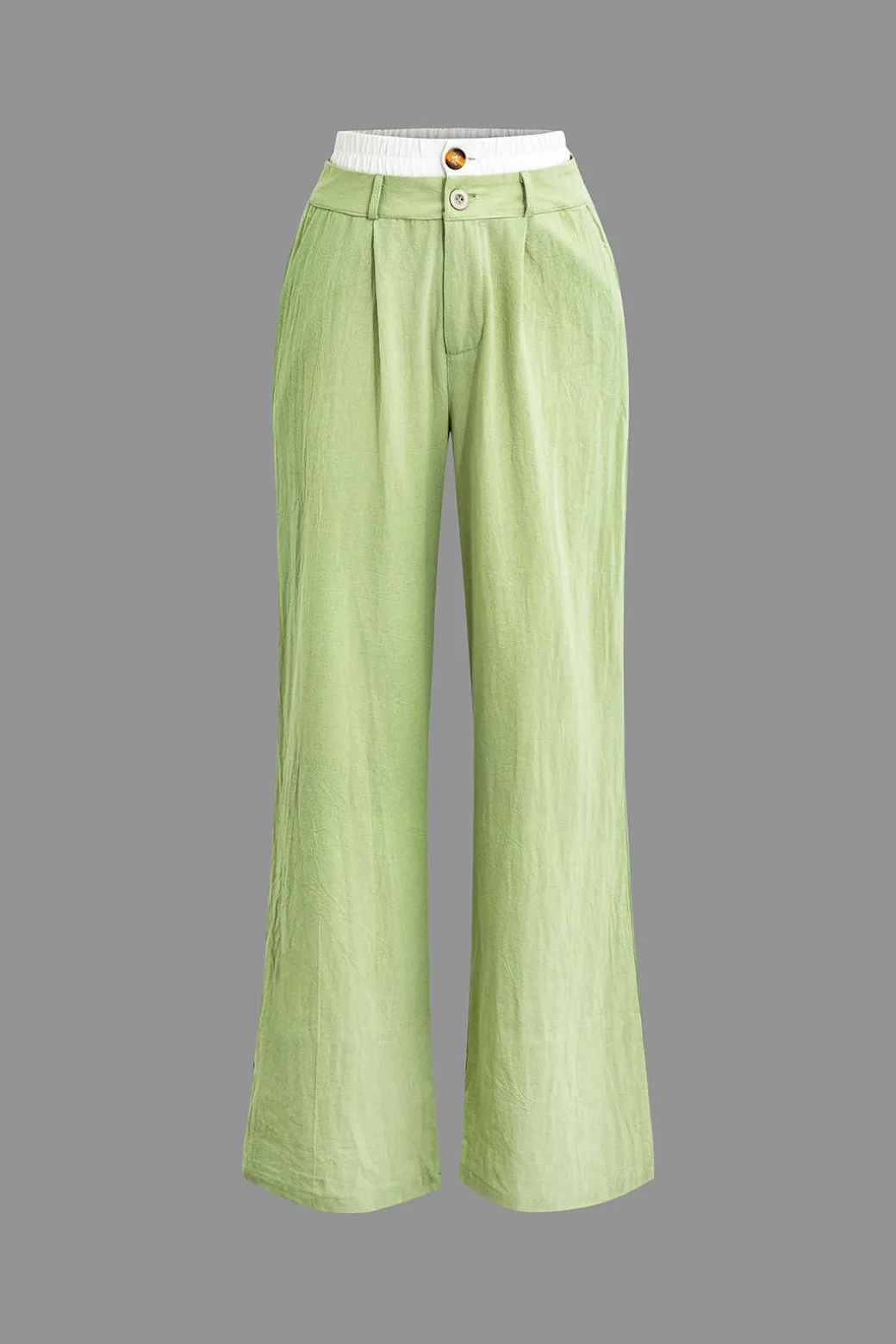 Sleeveless Top and Patchwork Loose Pants Set