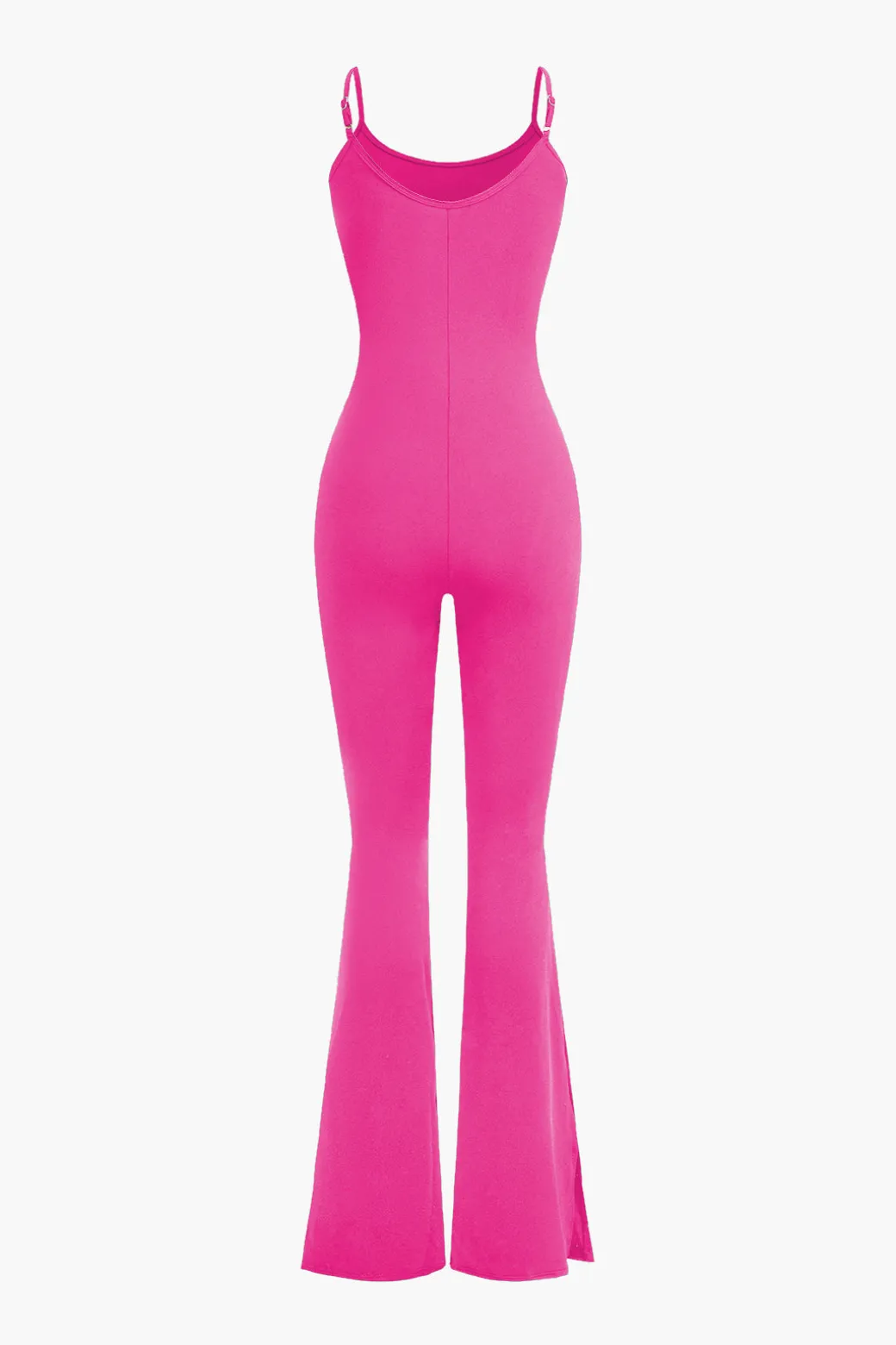 Slit Leg Cami Jumpsuit And Shrug Set